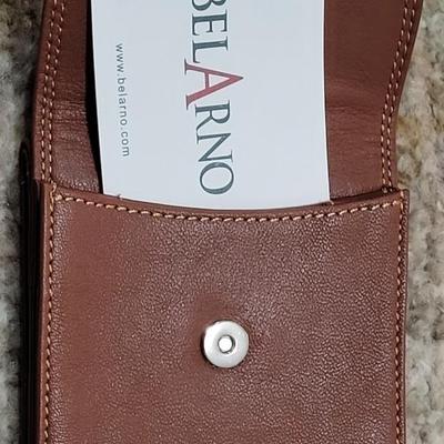 47: New Brown Leather Belarno Wallet