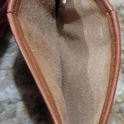48: Brown Leather Pucchi Card Wallet