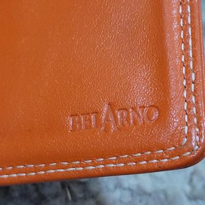 49: Orange Leather Belarno Wallet and Casleigh Brocade Clutch Wallet