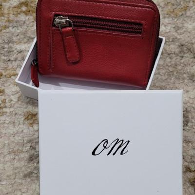 53: New Osgoode Marley Red Leather Wallet