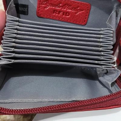 53: New Osgoode Marley Red Leather Wallet