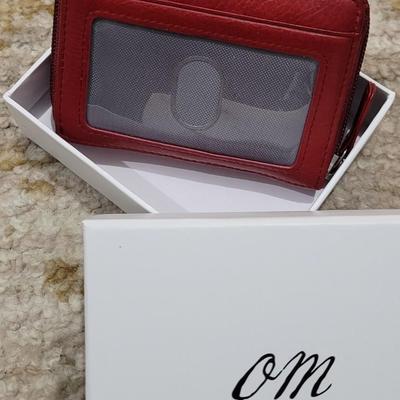 53: New Osgoode Marley Red Leather Wallet