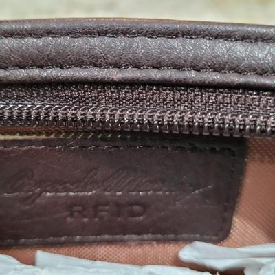 54: New Osgoode Marley Brown Leather Crossbody Wallet Purse