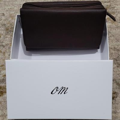 54: New Osgoode Marley Brown Leather Crossbody Wallet Purse