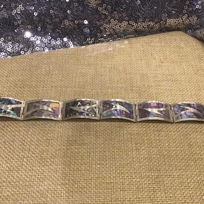 Silver 925 Mexico Hinged Bracelet