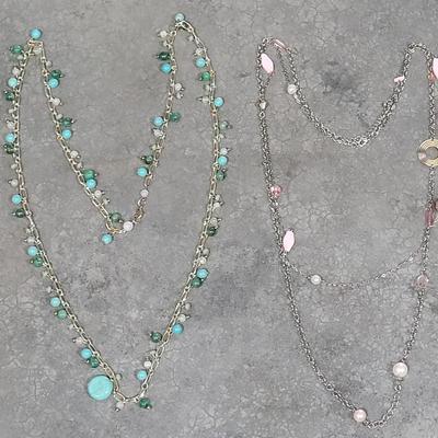 56: (2) Long Necklaces