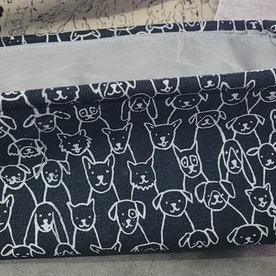 63: (2) Pet Organizers Black & Cream