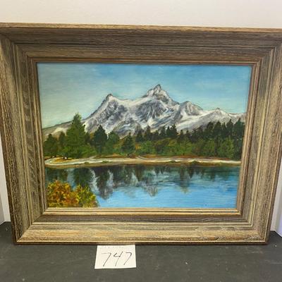 M Anderson Mountain Painting