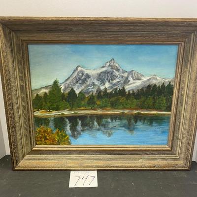 M Anderson Mountain Painting
