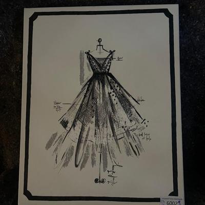 18" X 24"  Artwork - Designer Dress