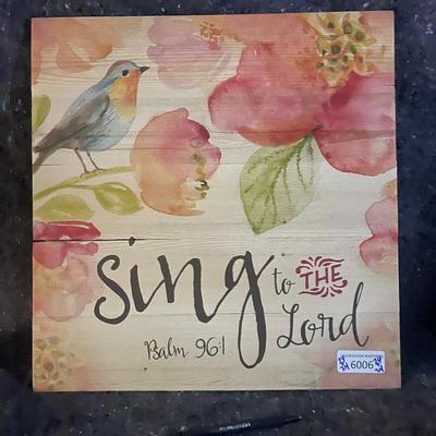 24" X 24" Decorative Plaque - Psalm 96:1