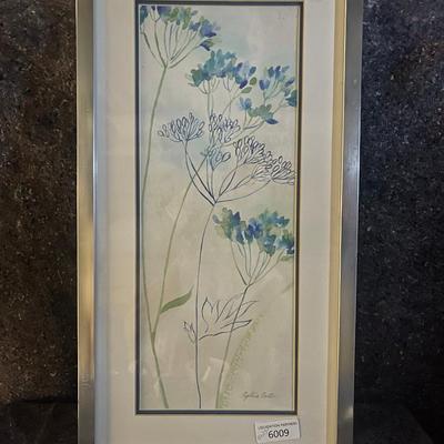 13" X 27"  Artwork - Delicate Flowers