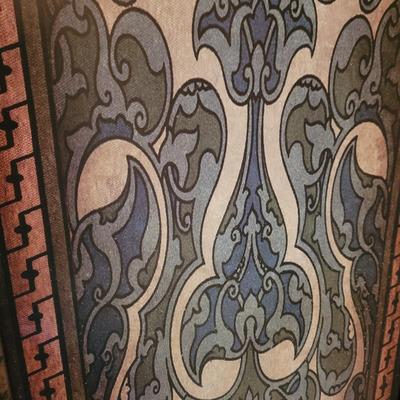 Metal Tapestry Art Nouveau Style Wall Hanging (BLR-CE)