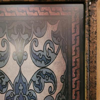 Metal Tapestry Art Nouveau Style Wall Hanging (BLR-CE)