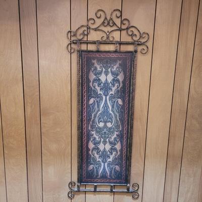 Metal Tapestry Art Nouveau Style Wall Hanging (BLR-CE)