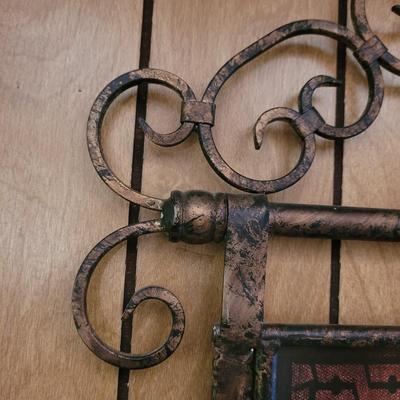 Metal Tapestry Art Nouveau Style Wall Hanging (BLR-CE)