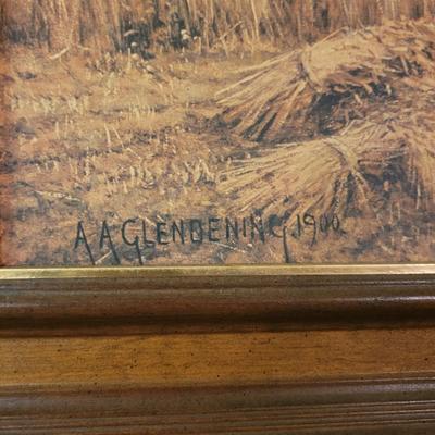 â€œHarvest Timeâ€ by Alfred Glendening Framed Print (BLR-CE)