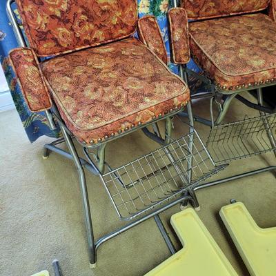 Vintage Floral High Chairs with Trays (BLR-CE)