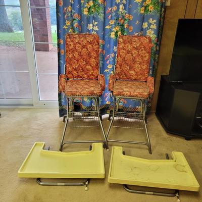 Vintage Floral High Chairs with Trays (BLR-CE)