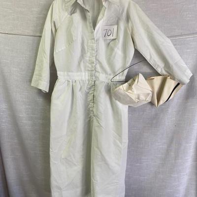 Vintage Barco Nurses Dress and 2 Hats