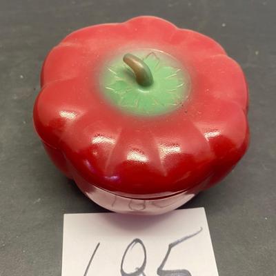 Vintage Red Pepper Refrigerator Container