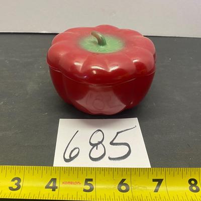 Vintage Red Pepper Refrigerator Container