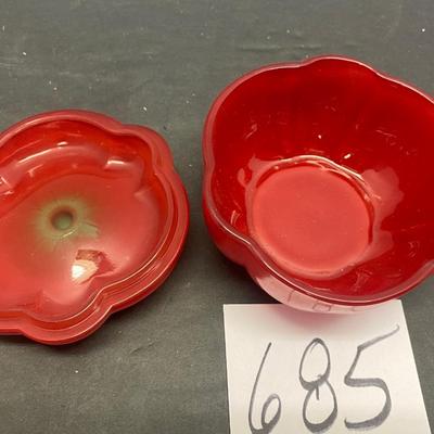 Vintage Red Pepper Refrigerator Container