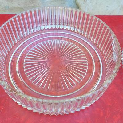 121: Glass Candy Dish and Serving Dish