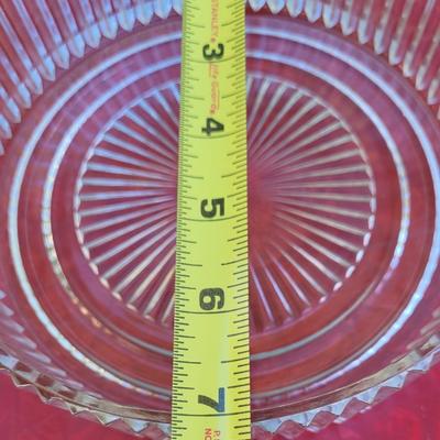 121: Glass Candy Dish and Serving Dish