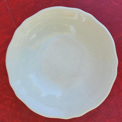 123: Longaberger Plate and Ironstone Bowl