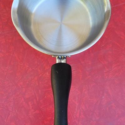 128: Paul Dean Copper Clad Pot with Pouring Spouts and Lid