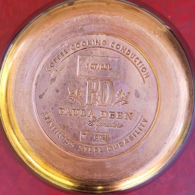 128: Paul Dean Copper Clad Pot with Pouring Spouts and Lid