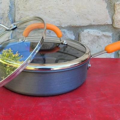129: Rachel Ray Non Stick Skillet with Lid