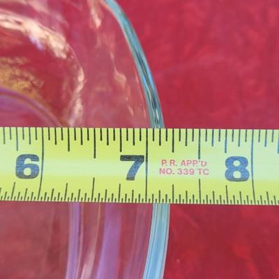 137: Glass Salad Serving Bowl and (4) Individual Salad Bowls