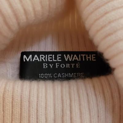 Light Pink Mariele Waithe Cashmere Turtleneck Sweater