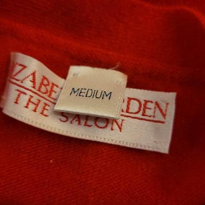158: Red Button Down Cashmere Sweater