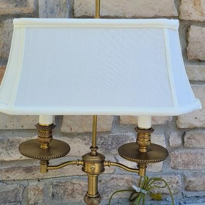 190: Double Light Brass Lamp