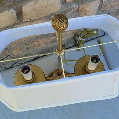 190: Double Light Brass Lamp
