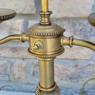 190: Double Light Brass Lamp
