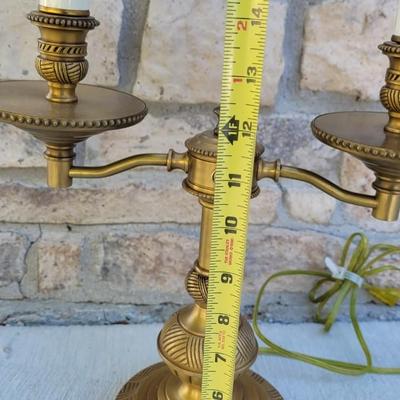 190: Double Light Brass Lamp