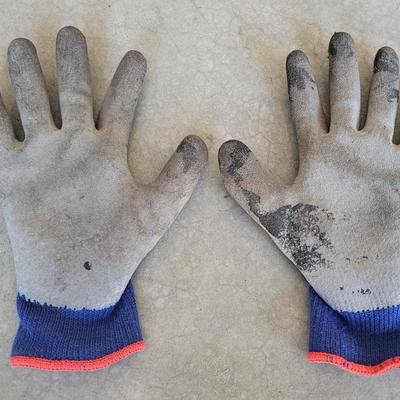 199: Rubber Palm Work Gloves