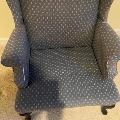 Upholstered Wing Back Chair (UD-MG)