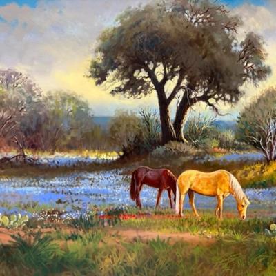 Horse Painting by Bill Shaddix
