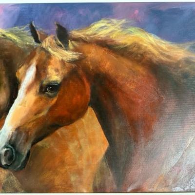 Libres Celestiales Painting by Gladys Morante