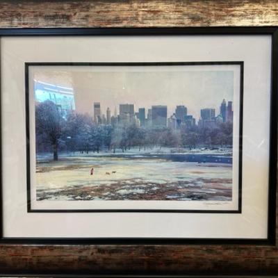 Central Park Skyline - Alexander Chen Lithograph