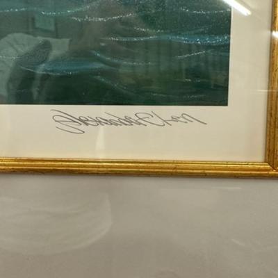 Statue of Liberty Jersey City Litho by Alexander Chen