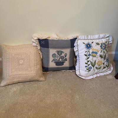 Needlepoint Pillows, Framed Needlepoint Art and More Fiber Art Pieces (UD-MG)