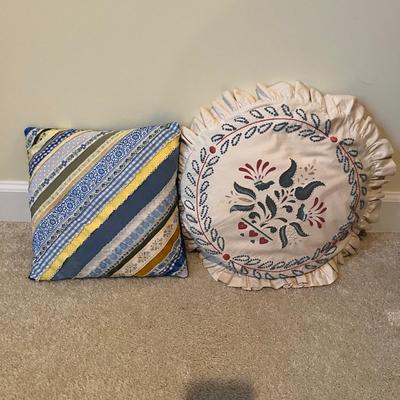 Needlepoint Pillows, Framed Needlepoint Art and More Fiber Art Pieces (UD-MG)