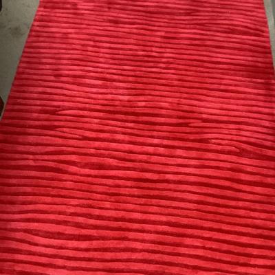303 The Rug Market of America-Wavy Red Area Rug 5x8