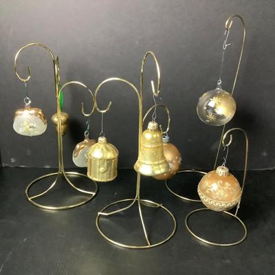 306 Vintage Golden Ornament Lot Shiny Brite